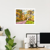 Herfst Landweg bij Pottstown.  Poster (Thuiskantoor)