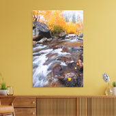 Herfst langs Bishop Creek, CA Canvas Afdruk (Insitu (Woonkamer))