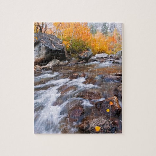 Herfst langs Bishop Creek, CA Legpuzzel (Verticaal)