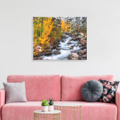 Herfst langs Bishop Creek, Californië Canvas Afdruk (Insitu (Woonkamer))
