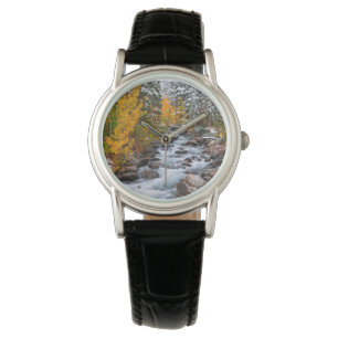 Herfst langs Bishop Creek, Californië Horloge