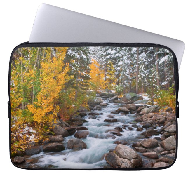 Herfst langs Bishop Creek, Californië Laptop Sleeve (Voorkant)