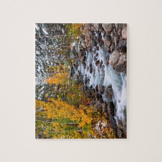 Herfst langs Bishop Creek, Californië Legpuzzel (Verticaal)