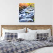 Herfst langs Lundy Creek, Californië Canvas Afdruk (Insitu (Slaapkamer))