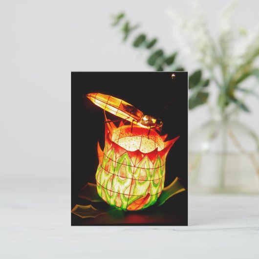 Herfst Lantern Festival Firefly Briefkaart (Staand voorkant)