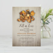 Herfst Lantern Rustic Vrijgezellenfeest Kaart (Staand voorkant)