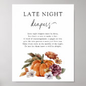 Herfst Late Night Luier Poster (Voorkant)