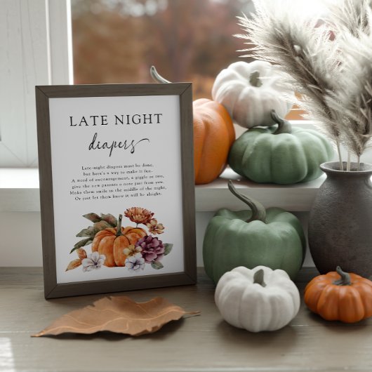 Herfst Late Night Luier Poster