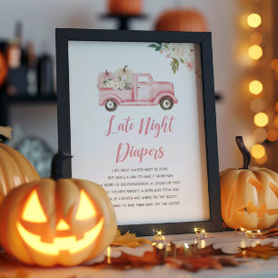 Herfst Late Night Luiers Douche Game Poster