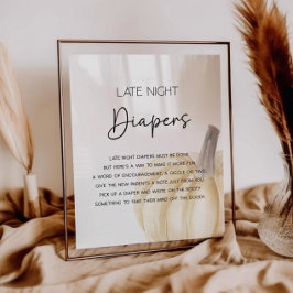 Herfst Late Night Luiers Douche Game Poster