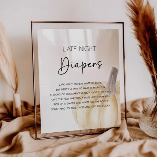 Herfst Late Night Luiers Douche Game Poster