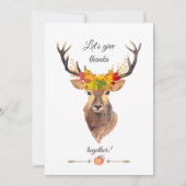 Herfst Laten we Bedankt Thanksgiving Diner geven Kaart (Voorkant)