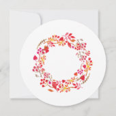 Herfst, laten we het bruid vrijgezellenfeest douch kaart (Achterkant)