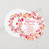 Herfst, laten we het bruid vrijgezellenfeest douch kaart (Voorkant / Achterkant)