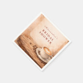 Herfst Latte Liefde Bruiloft Feest Servet (Hoek)