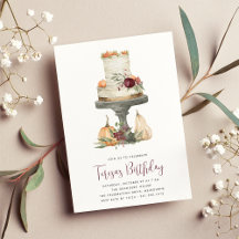 Herfst Layer Cake Birthday Party