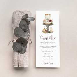 Herfst Layer Cake Personalized Dessert Menu