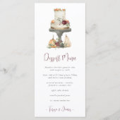 Herfst Layer Cake Personalized Dessert Menu (Voorkant)