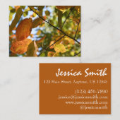 Herfst Leaf Autumn Leaves Sky Natuur Visitekaartje (Voorkant / Achterkant)