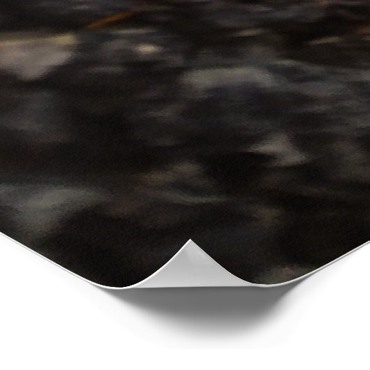 Herfst Leaf Bright versie van afbeelding. Restiq. Poster (Hoek)