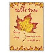 Herfst Leaf Bunco Tafel Kaart #2 (Voorkant)