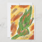 Herfst leaf Dank u wel Bedankkaart (Voorkant)