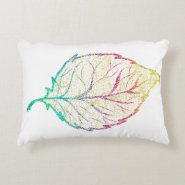 Herfst Leaf Elegant Schattig Pastel Roze blauwgroe Accent Kussen