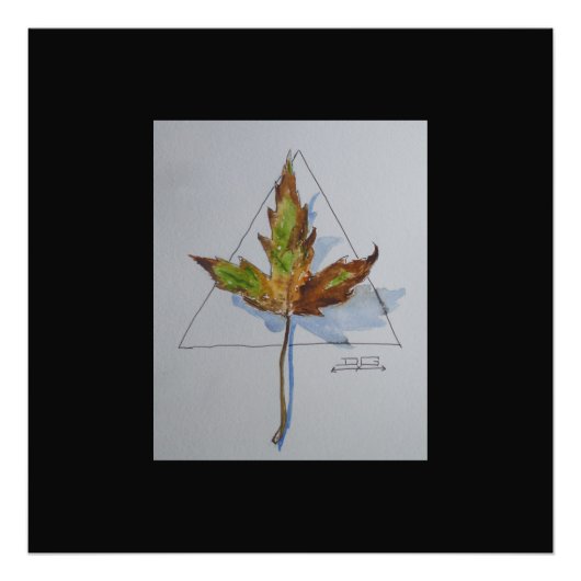 Herfst leaf foto afdruk (Voorkant)