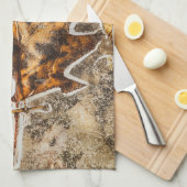Herfst Leaf Frozen Marsh Natuur Theedoek (Quarter Fold)