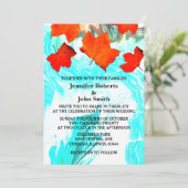 Herfst Leaf Geode Agate Art Abstract Aangepast huw Kaart (Staand voorkant)