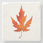 Herfst Leaf - Herfst Kleur - Stone Onderzetter (Voorkant)