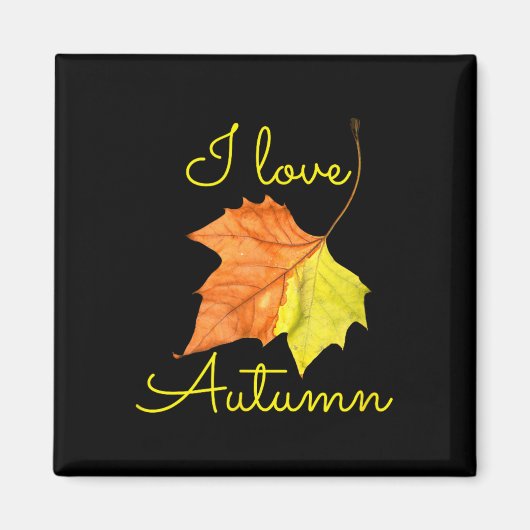 Herfst Leaf Herfst September Magneet (Voorkant)