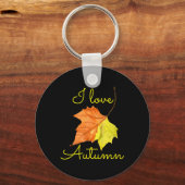 Herfst Leaf Herfst September Sleutelhanger (Voorkant)