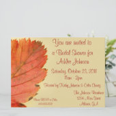 Herfst Leaf Invitation Kaart (Staand voorkant)