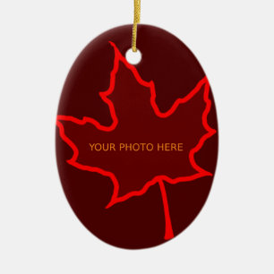 Herfst Leaf Keramisch Ornament