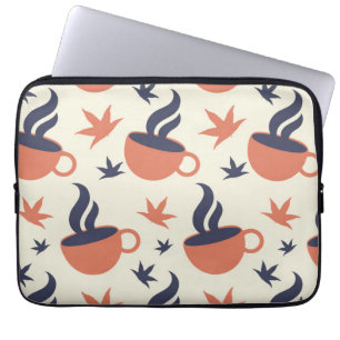 Herfst Leaf, Koffiekopje Laptop Sleeve