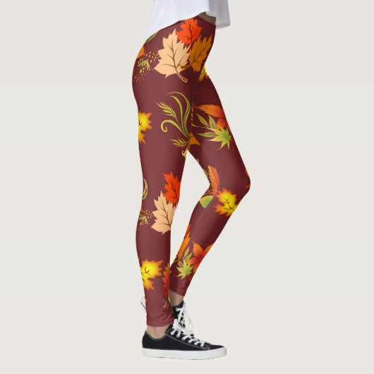 Herfst Leaf-Leggings Leggings (Rechts)