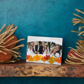 Herfst Leaf Pas getrouwd Foto Collage Autumn Weddi Fotoplaat (Zijkant)