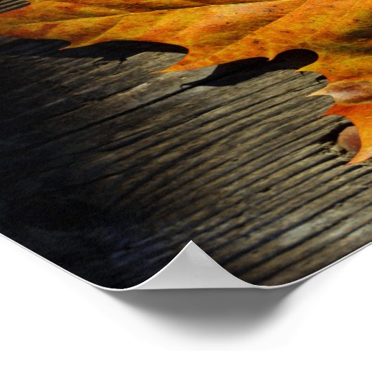 Herfst Leaf Poster (Hoek)