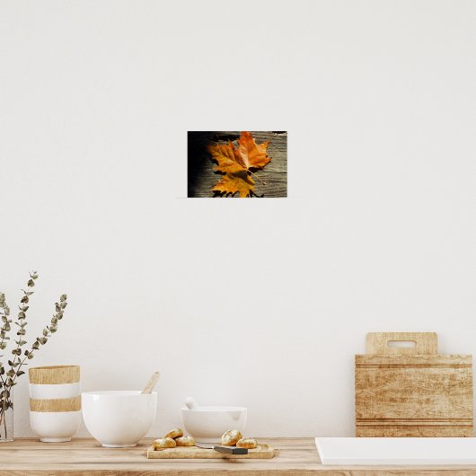 Herfst Leaf Poster (Keuken)