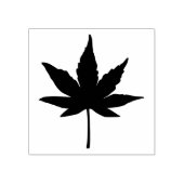 Herfst Leaf Silhouette Art Rubber Stamp Rubberstempel (Afrduk)