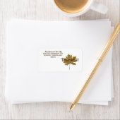 Herfst leaf "thankful" Return Address Label (Insitu)