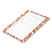 Herfst Leaf To Do List Notitieblok (Schuin)
