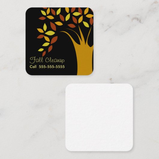 Herfst Leaf Visitekaartjes (Voorkant / Achterkant)