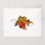 Herfst Leaf Waterverf Briefkaart (Voorkant)