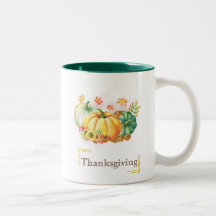 Herfst Leaf Waterverf Pumpkins Thanksgiving