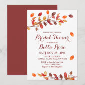 Herfst Leafs Bridal Shower Invitations najaar bome Kaart (Voorkant / Achterkant)