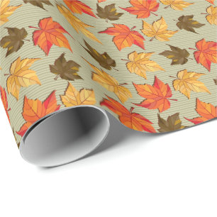 Herfst Leafs Colorful Seamless Patroon Cadeaupapier