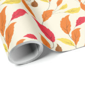 Herfst Leafs Seamless Pattern Cadeaupapier (Rol Hoek)