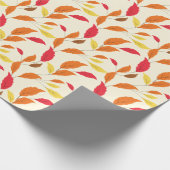 Herfst Leafs Seamless Pattern Cadeaupapier (Hoek)